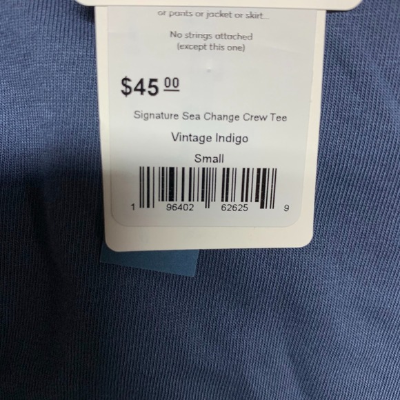 NWT Marine Layer Signature Sea Change Crew Tee Men's S Vintage Indigo MSRP $45 - Picture 6 of 9